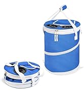 Tirrinia Pop-Up Collapsible Cooler Bag - Insulated, Lightweight with Built-in Cup Holder | Leak-P...