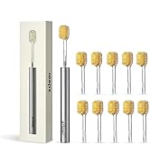 ZDEER Ultra Soft Bristle Toothbrush for Adults with Sensitive Gums, Aluminum Alloy + ABS Handle w...