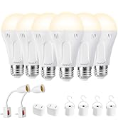 Ostwiki Rechargeable LED Light Bulbs,Emergency Light Bulbs for Power Outage,A19 E26 9W 3000K Warm...
