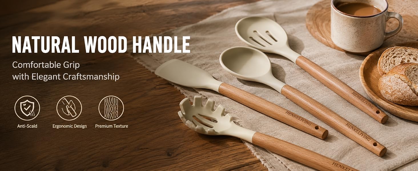 Silicone Kitchen Cooking Utensils Set