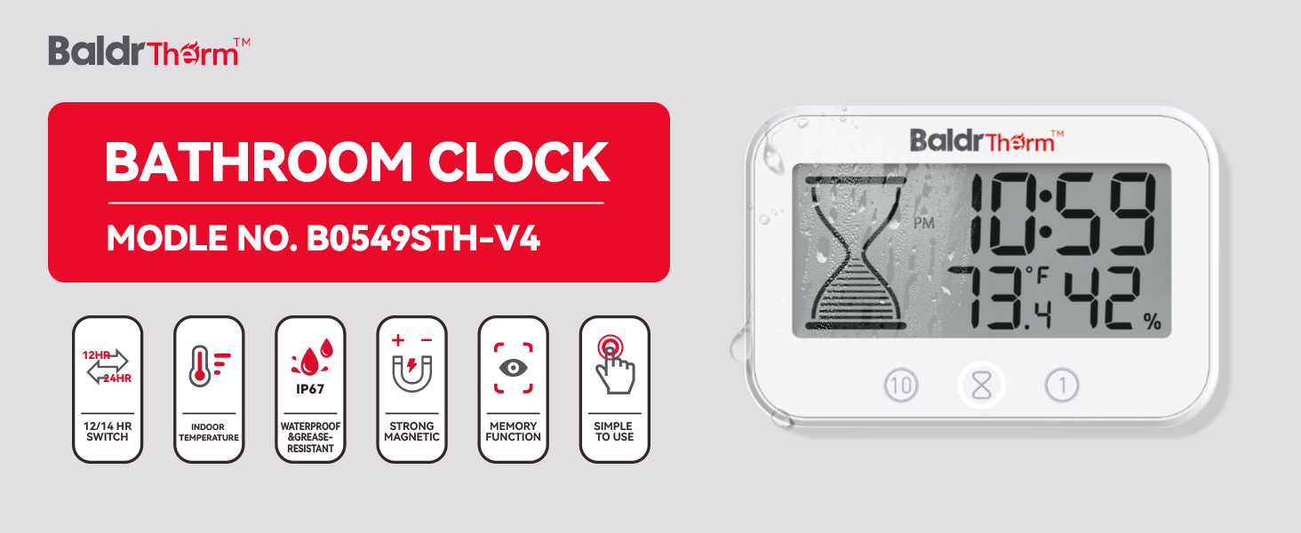 shower clock