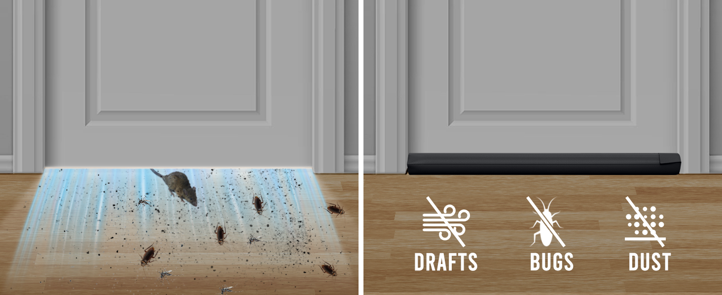 door draft bugs mouse dust blocker