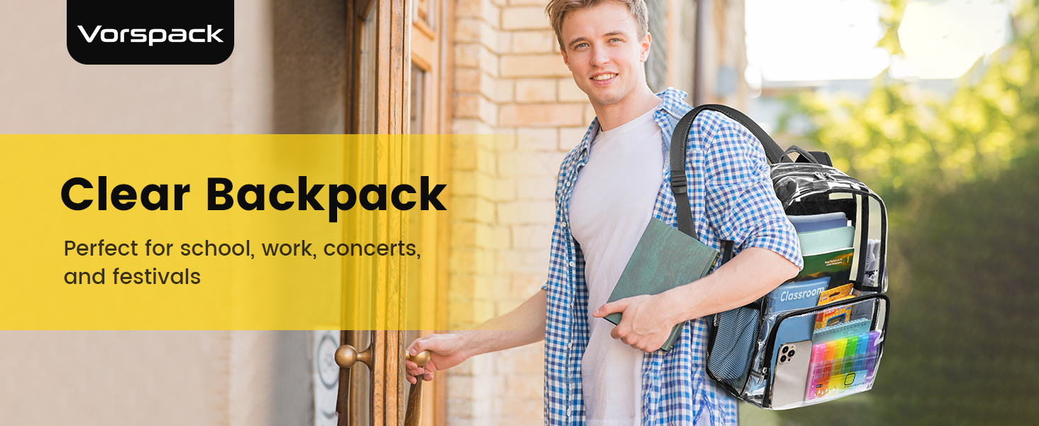 clear backpack