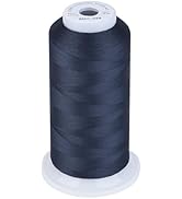 Simthread 100% Cotton Thread 1641 Yards Navy for Sewing Quilting