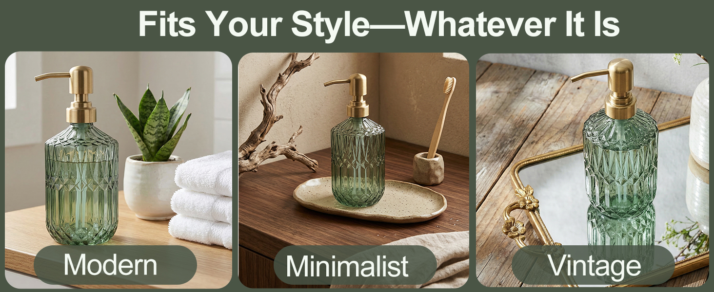glass soap dispenser