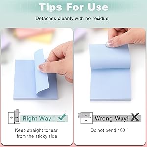 The correct usage method of sticky notes