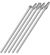 Sworker 5Pcs Long Carbide Burr Set 1/4" Shank Total L 6.2" Die Grinder Bits Rotary Rasp Attachmen...