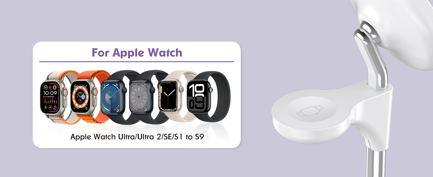 magsafe charger stand 3 in 1 charging station apple wireless iphone 16 15 14 13 12 watch airpods