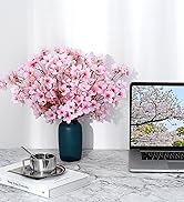 pink cherry blossom branches