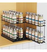 Mystozer Pull Out Spice Rack Organizer for Cabinet, Slide Out Spice Racks, Easy to Install, 2.1''...