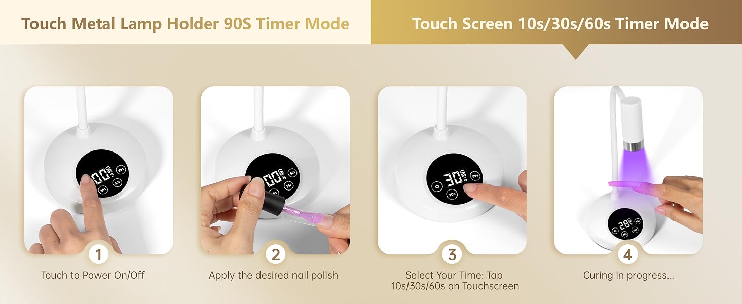 gooseneck lamp for nails