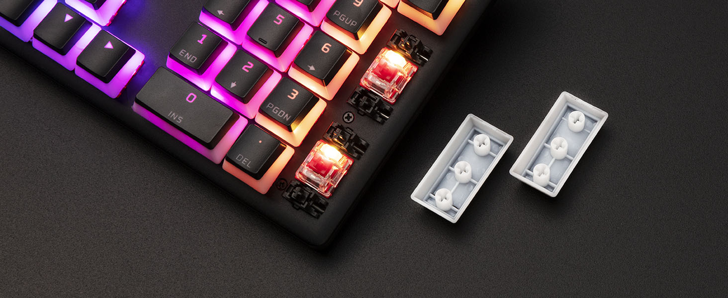 Compatible with HyperX mechanical gaming keyboards