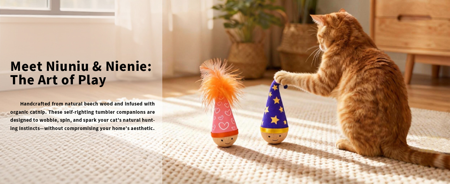 Wobble Cat Toy for all brand cats (include kittens) play indoor
