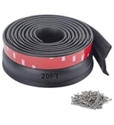 Garage Door Rubber Seal Strip, Universal Garage Door Seal, Weatherproofing Garage Door Weather St...