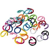 300 Pcs Colored Metal Open Jump Rings, for Bracelet Charms, Jewelry Connectors, Craft Keychains B...