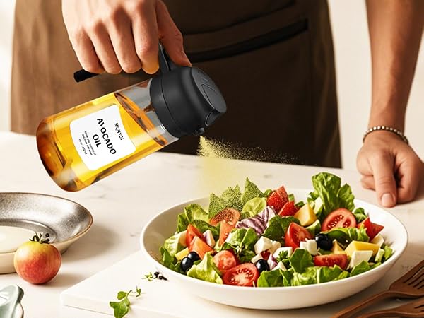 16oz/470ml Olive Oil Dispenser Bottle for Kitchen Gadgets and Air Fryer Accessories