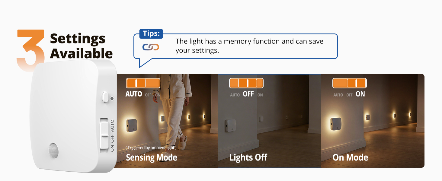 wowatt 3cct Rechargeable Night Light