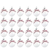 RN'D Toys Clear Fillable Ornaments - Shatterproof Transparent Plastic Craft Ornament Balls Decora...