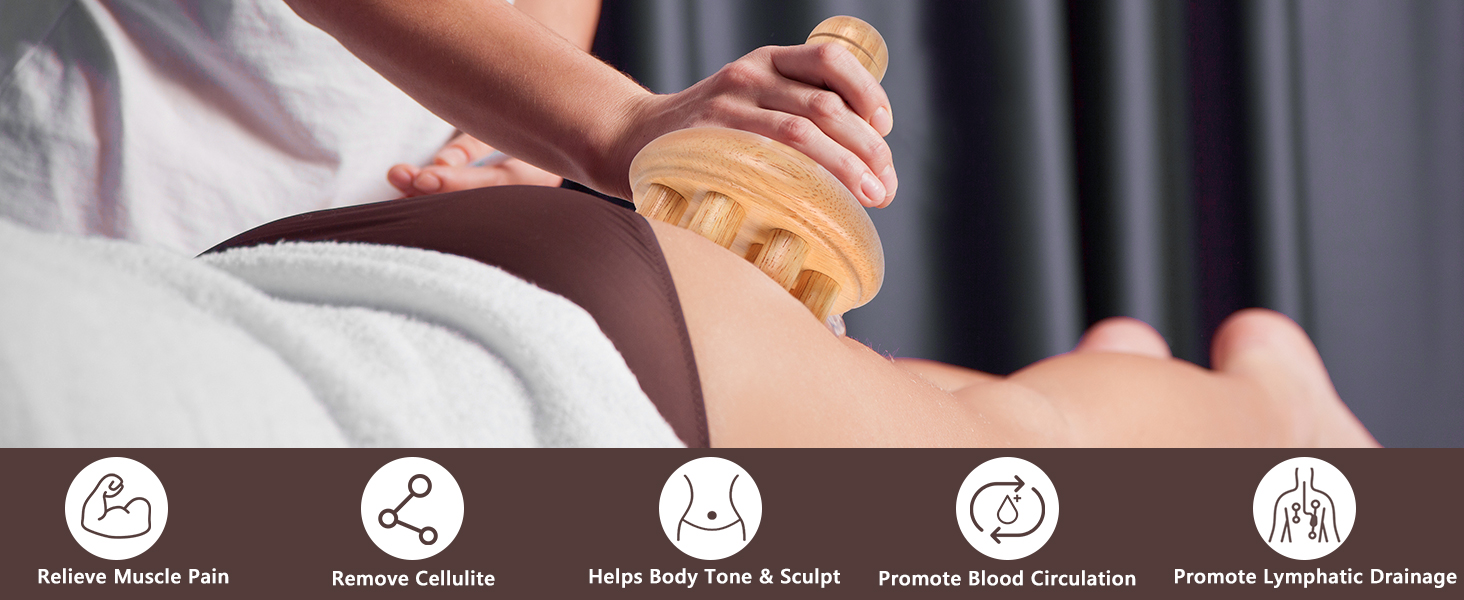 wood therapy trigger point massage tool
