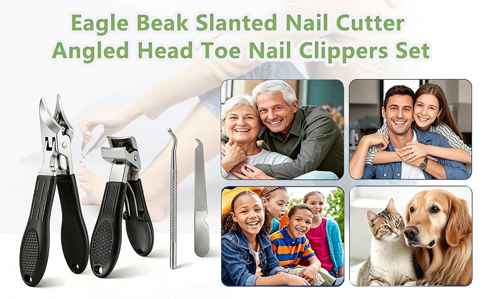 Toenail Clippers for Seniors Thick Toenails slanted heavy duty toenail clippers corta uñas para pies