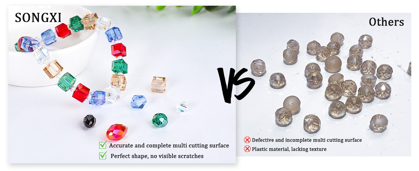 Accurate and complete glass beads