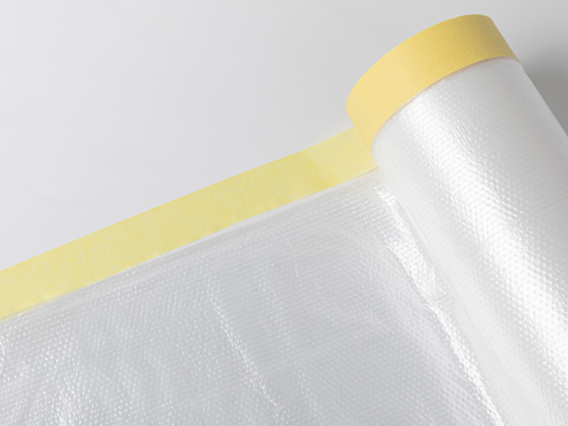 pre taped masking film