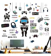 Amimagen Gamer Wall Stickers - Controller Eat Sleep Games Joystick Video Gaming Wall Decals - Boy...