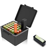 AA Battery Hard Case with Detachable Tester,28 Slots AA /14500 Case Organizer Storage for Househo...