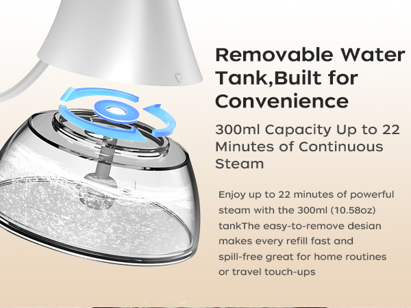 White clothes steamer