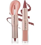 AIUEO 2-in-1 Lip Liner and Lip Gloss Set, Double-Ended Matte Lip Combo Set for Black Women, Long-...