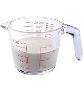 KCKHFA Glass Measuring Cup For Baking and Cooking, Dishwasher, Freezer, Microwave and Oven Safe, ...