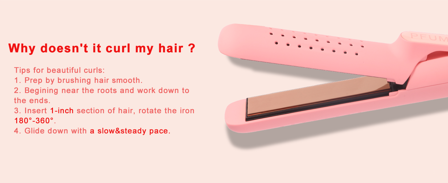 Built-in 3D floating plates to secure hair for fast and easy styling