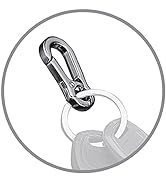 KeySmart Key Clip - Heavy Duty EDC Quick Release Carabiner Keychain Hook, Super Versatile Connect...