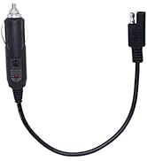 SinLoon Cigarette Lighter SAE Battery Charger Cable, 12V 5A Cigarette Lighter Plug to SAE Quick R...