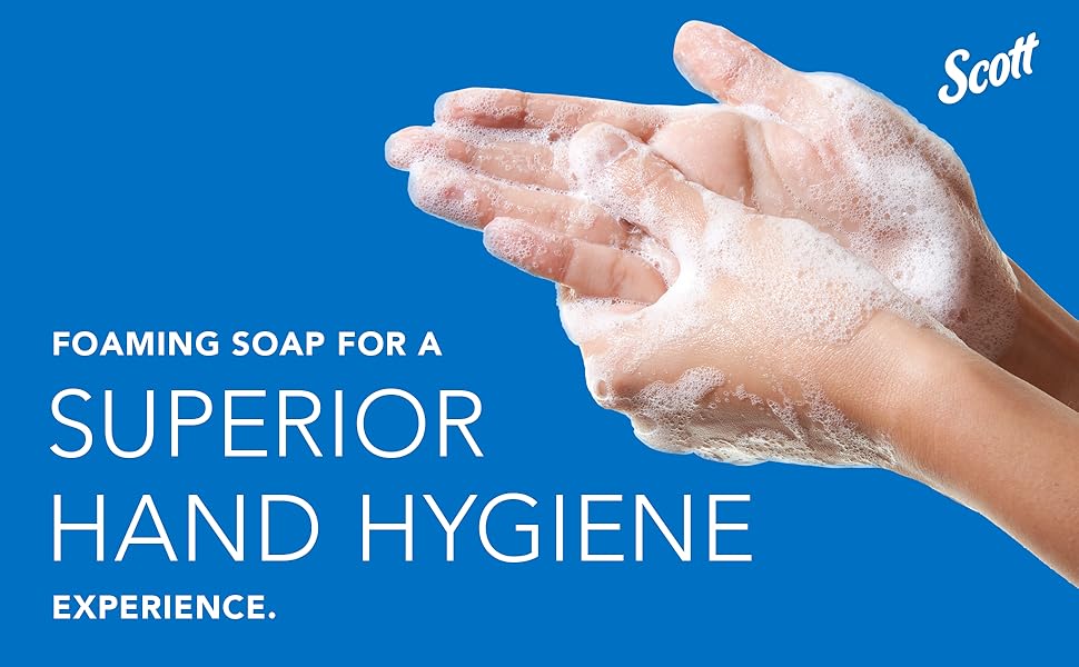 Foaming soap for a superior hand hygiene experience.
