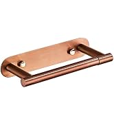 YUET Toilet Roll Holder, Self Adhesive or Screw in Wall Mounted Options, Double Post Pivoting Tis...