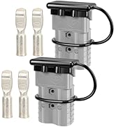 ANKG 2PCS 2/0-1/0 Gauge 350Amp Battery Quick Disconnect,12v-36v Batteries Quick Connect/Disconnec...