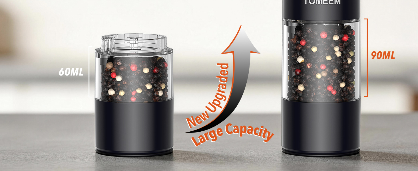 Rechargeable Electric Salt and Pepper Grinder Set