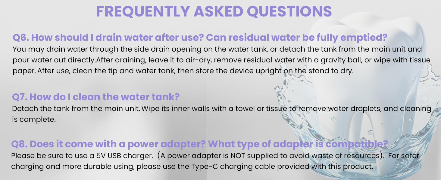 water flosser
