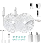 10FT Power Adapter and Cable for Ring Camera, Ring Stick Up Cam Battery, Ring Spotlight Cam Batte...