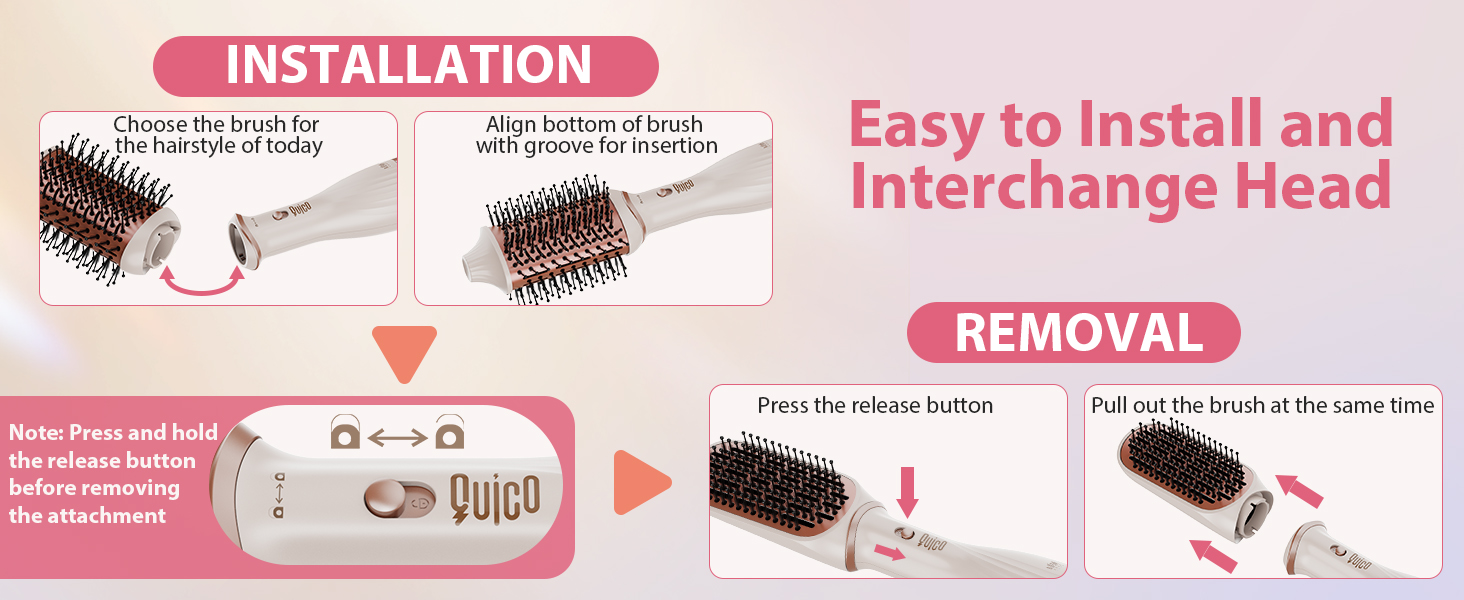 Hair dryer brush