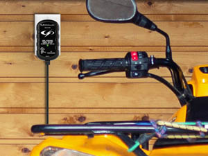 Car battery charger uses an advanced charging algorithm to keep batteries in top condition.