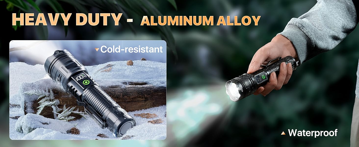 ESGOFO SUPER BRIGHT RECHARGEABLE FLASHLIGHTS HIGH LUMENS