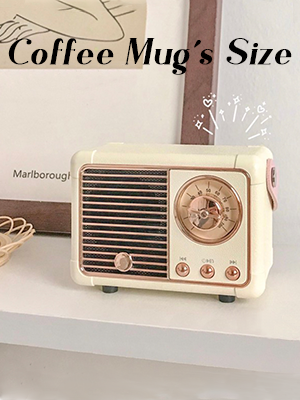 Retro Wireless Mini Portable Bluetooth Speaker Vintage Room Decor Pink Gift 9