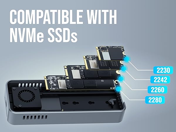 Compatible with NVMe SSDs