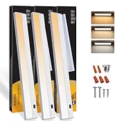 Ansen 3Packs of Under Cabinet Lights for Kitchen, 48in 26W 1720LM, Dimmable Hardwire Led Light fo...