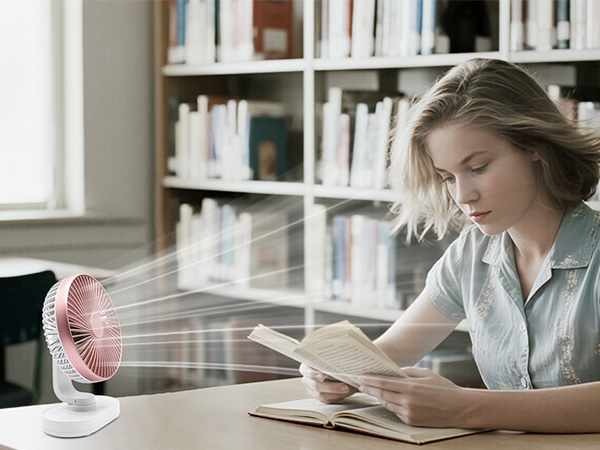 small oscillating desk fan