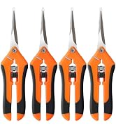 BEoffer 4 Pack Pruning Shears, 6.5 Inch Garden Scissors Gardening Hand Pruning Snips with Straigh...