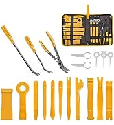 GOOACC 19Pcs Trim Removal Tool Set Panel Fastener Clips Removal Automotive Plastic Upholstery Pli...