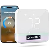 meross Smart Thermostat for Home, WiFi Thermostat Works with Matter, Alexa, Apple Home, Google As...